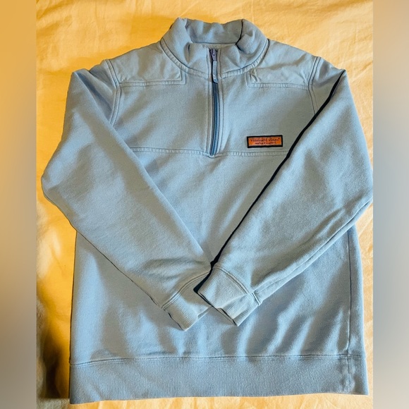 Vineyard Vines Light Blue Quarter Zip - Picture 1 of 1